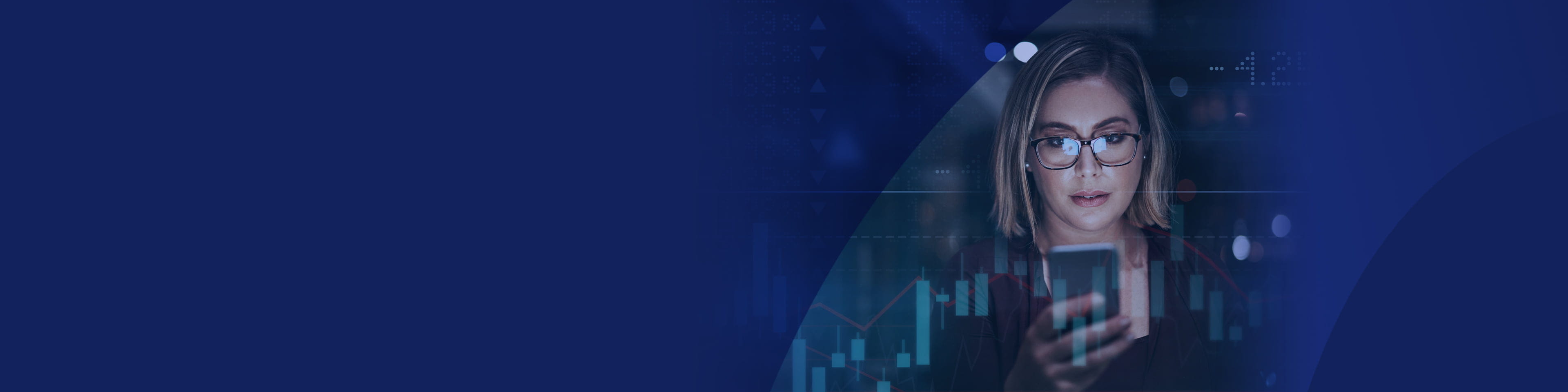 Lady looking at mobile phone