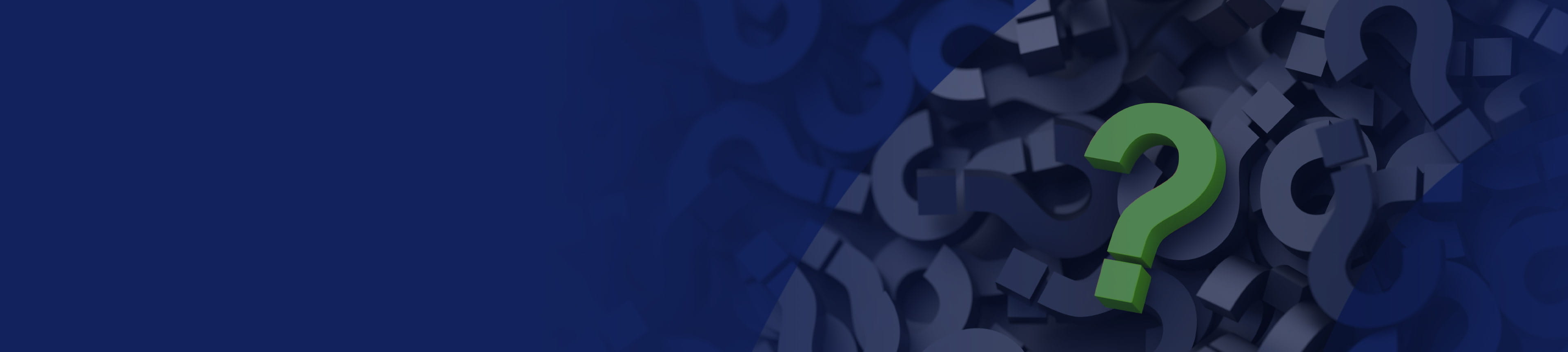 Pile of question marks